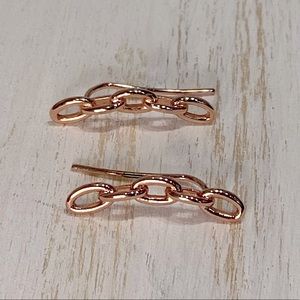 Kate Spade Rose Gold Ear Crawlers
